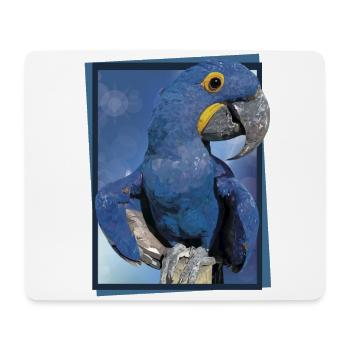 Hyacinth Macaw - Mouse Pad (horizontal) - white - Front
