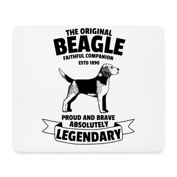 Legendary Beagle Dog Classic Retro Vintage - Mouse Pad (horizontal) - white - Front