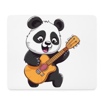 Panda Spielt Gitarre - Mousepad (Querformat) - Weiß - Vorne