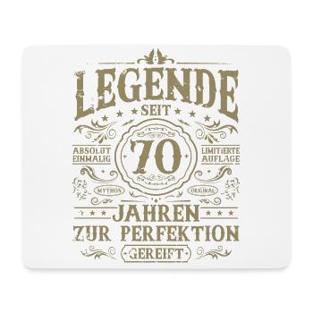 70. Geburtstag Geschenk - Legende seit 70 Jahren - Mousepad (Querformat) - Weiß - Vorne