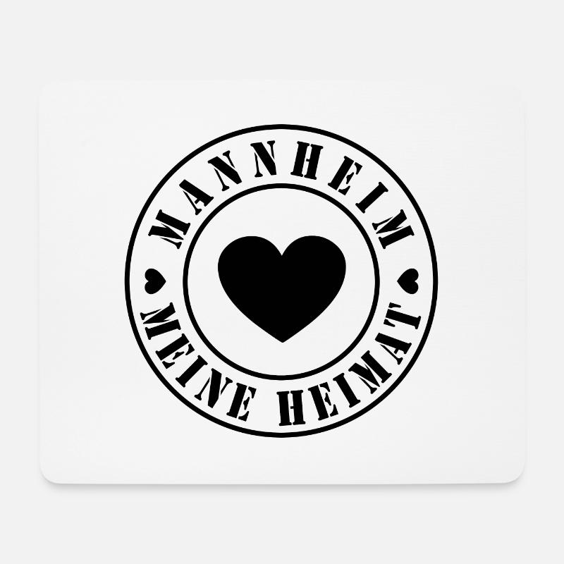 Meine Heimat - Mannheim - Mousepad (Querformat) - Weiß