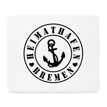 Heimathafen Bremen - Mousepad (Querformat) - Weiß - Vorne
