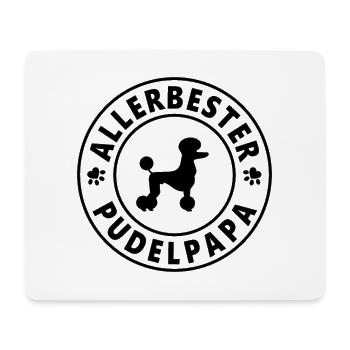 Allerbester Pudelpapa - Mousepad (Querformat) - Weiß - Vorne