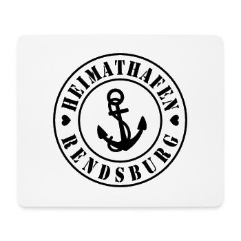 Heimathafen Rendsburg - Mousepad (Querformat) - Weiß - Vorne