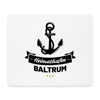 Heimathafen Baltrum - Mousepad (Querformat) - Weiß - Vorne