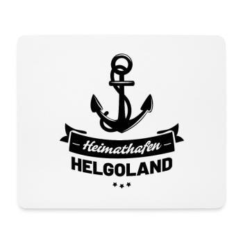 Heimathafen Helgoland - Mousepad (Querformat) - Weiß - Vorne
