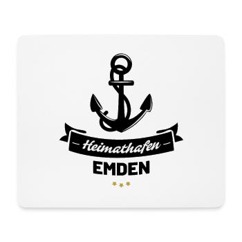 Heimathafen Emden - Mousepad (Querformat) - Weiß - Vorne