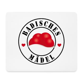 Badisches Mädel - Mousepad (Querformat) - Weiß - Vorne