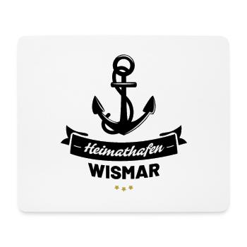 Heimathafen Wismar - Mousepad (Querformat) - Weiß - Vorne