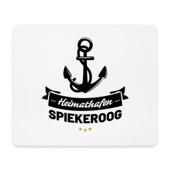Heimathafen Spiekeroog - Mousepad (Querformat) - Weiß - Vorne