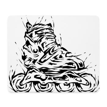 Inline Skates - Mousepad (Querformat) - Weiß - Vorne