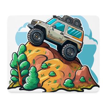 The Off-Road Climber - Mouse Pad (horizontal) - white - Front