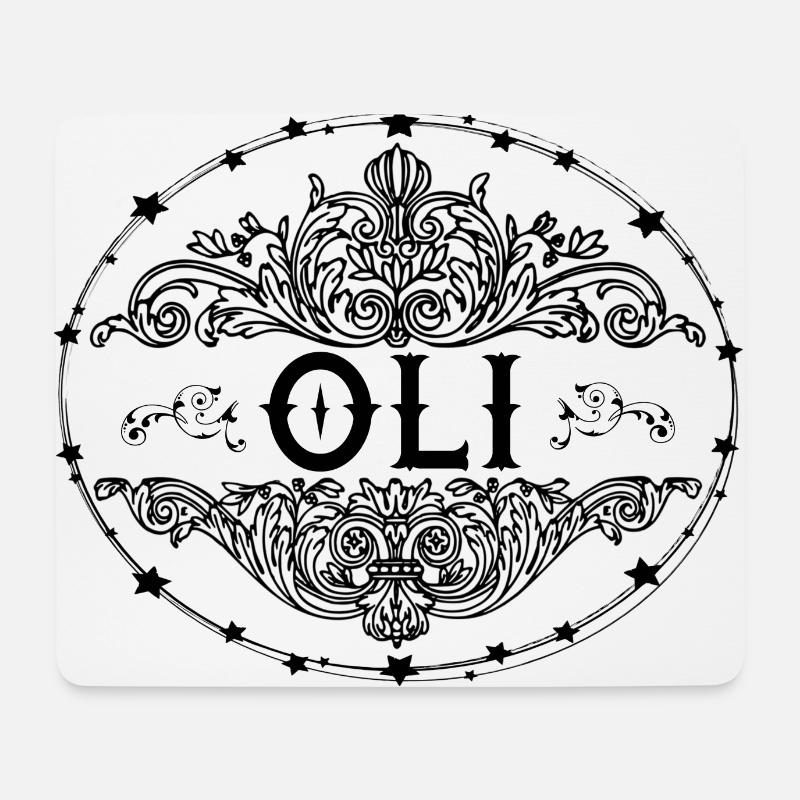 Oli - Tapis de souris (format paysage) - blanc