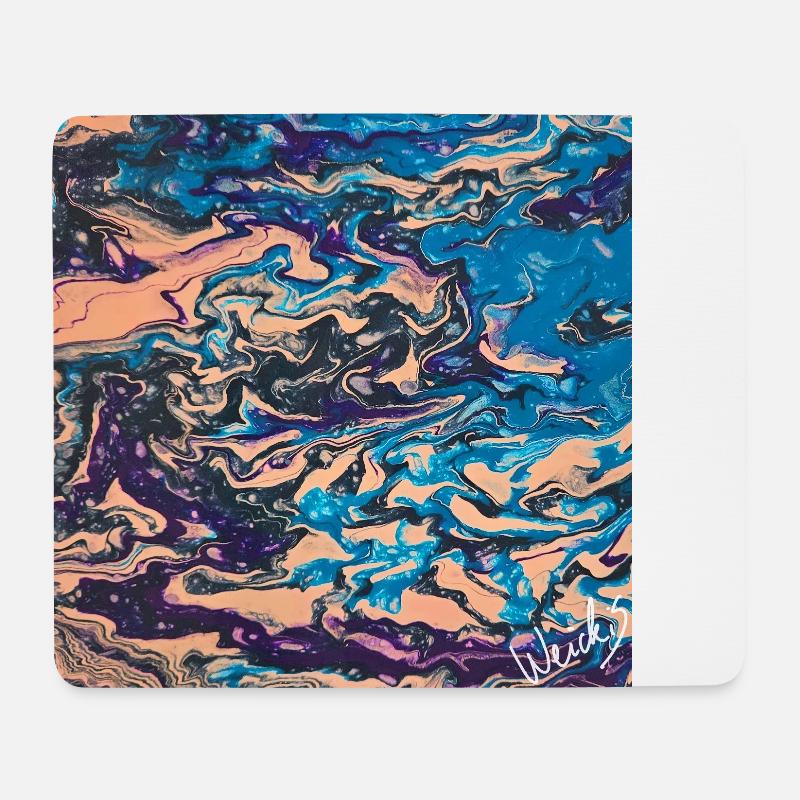 Dragon Fight - Mousepad (Querformat) - Weiß