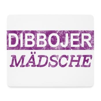 Dibbojer Mädsche V2 Dieburg - Mousepad (Querformat) - Weiß - Vorne