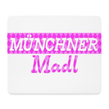 Münchner Madl Mädchen - Mousepad (Querformat) - Weiß - Vorne