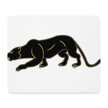 schwarzer Panther - Mousepad (Querformat) - Weiß - Vorne