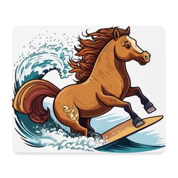 Surfing Horse - Mouse Pad (horizontal) - white - Front