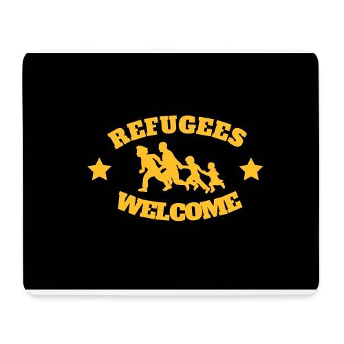 Refugees Welcome Logo - NEU - Redesign Allover - Mousepad (Querformat)