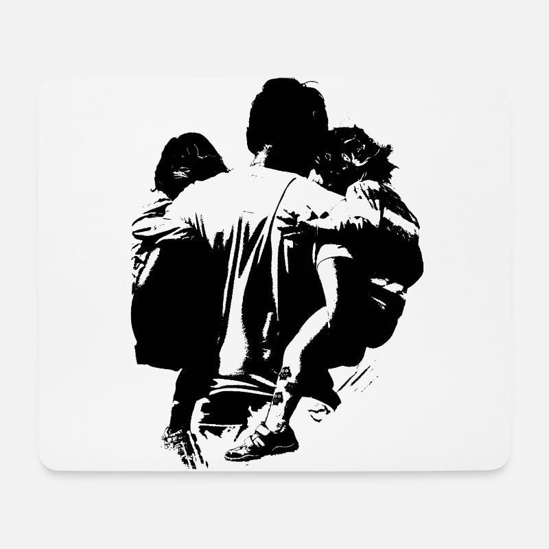 Dad Daughter Father Child Pride - Mouse Pad (horizontal) - white