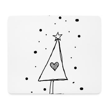 Weihnachten Tannenbaum - Mousepad (Querformat) - Weiß - Vorne