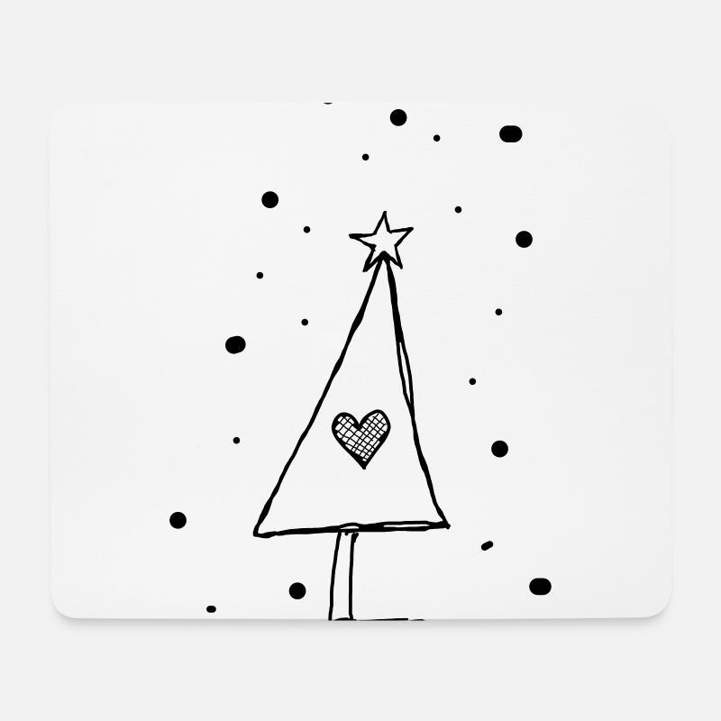 Weihnachten Tannenbaum - Mousepad (Querformat) - Weiß