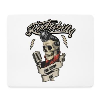 Idée cadeau Rockabilly Hotrod Rock'n Roll - Tapis de souris (format paysage) - blanc - Devant