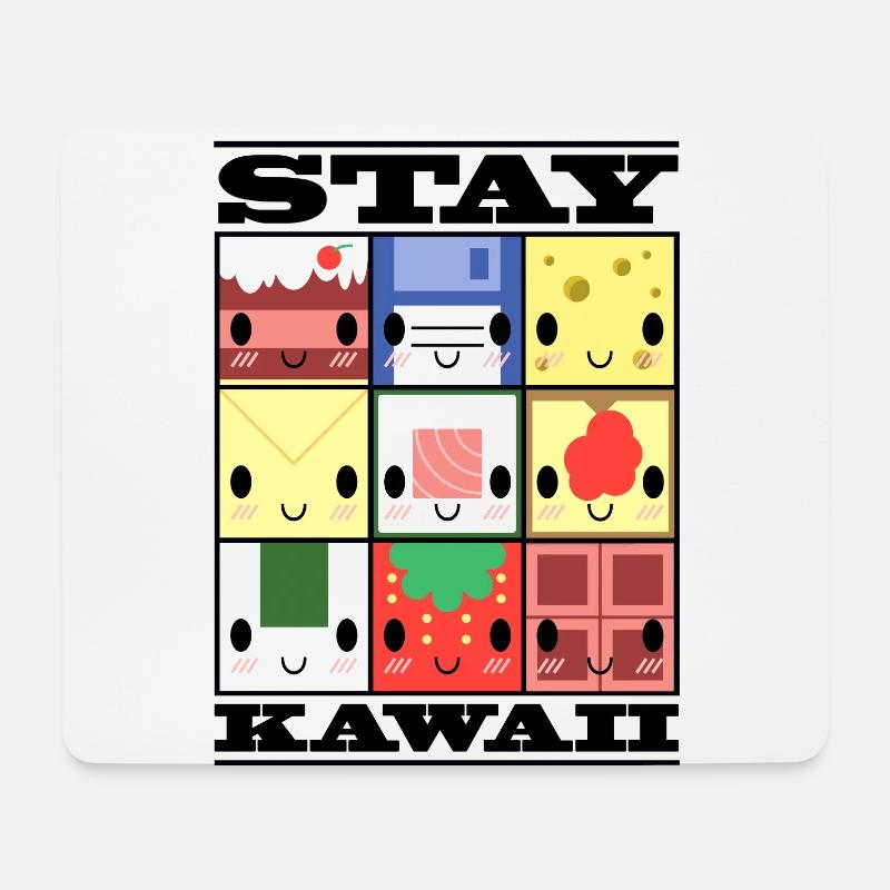STAY KAWAII - Mouse Pad (horizontal) - white