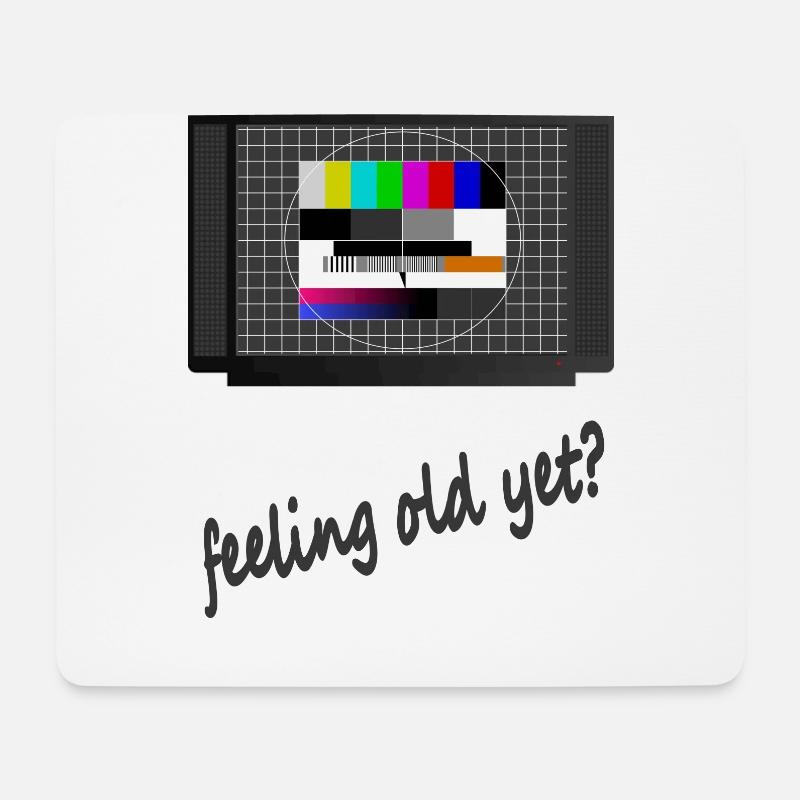 Test Bild - Feeling old yet - Mousepad (Querformat) - Weiß