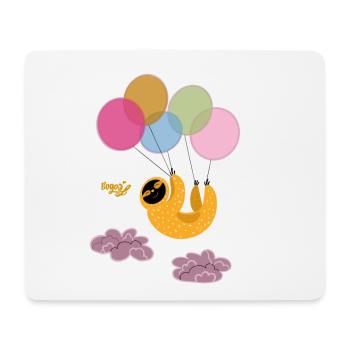 Faultier - Mousepad (Querformat) - Weiß - Vorne