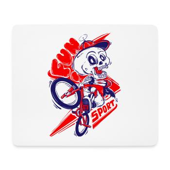 skullride - Mousepad (Querformat) - Weiß - Vorne