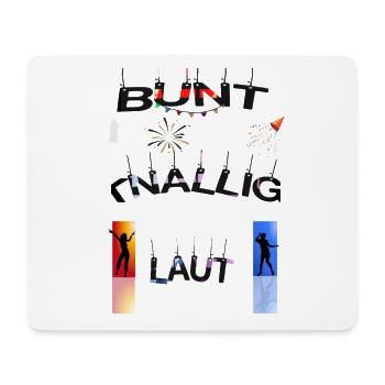 Coloré, criard, bruyant - Tapis de souris (format paysage) - blanc - Devant