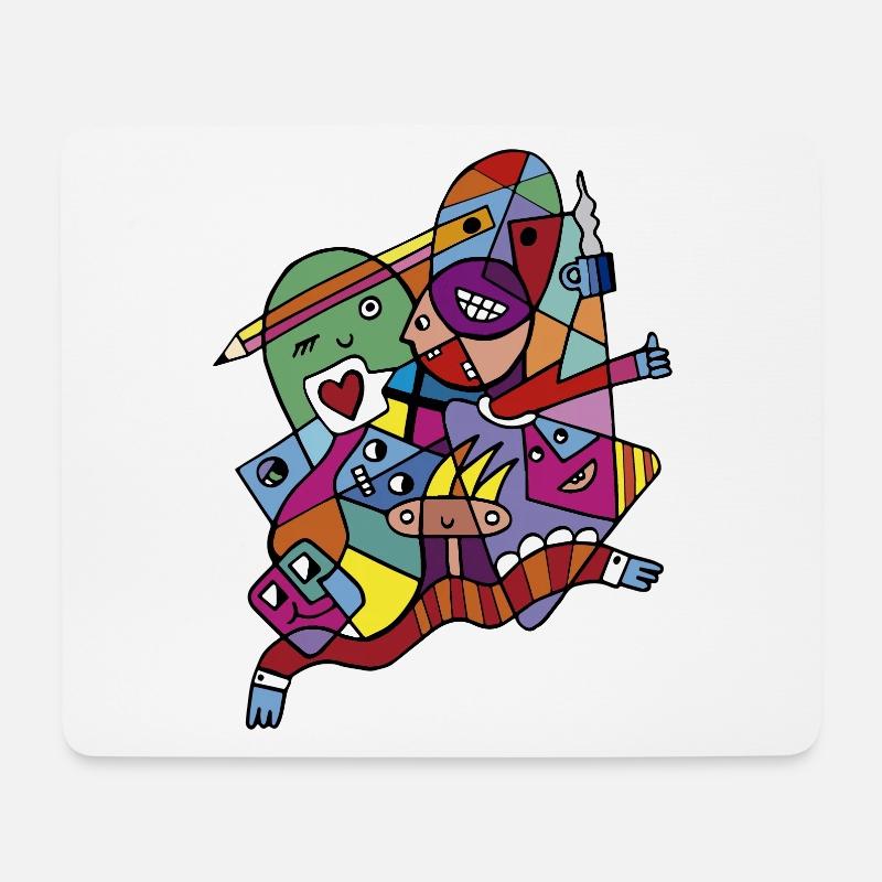 Harmonie in der Vielfalt - Mousepad (Querformat) - Weiß