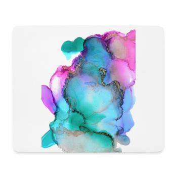 Abstract Painting Colored and Marbled Ink - Mouse Pad (horizontal) - white - Front