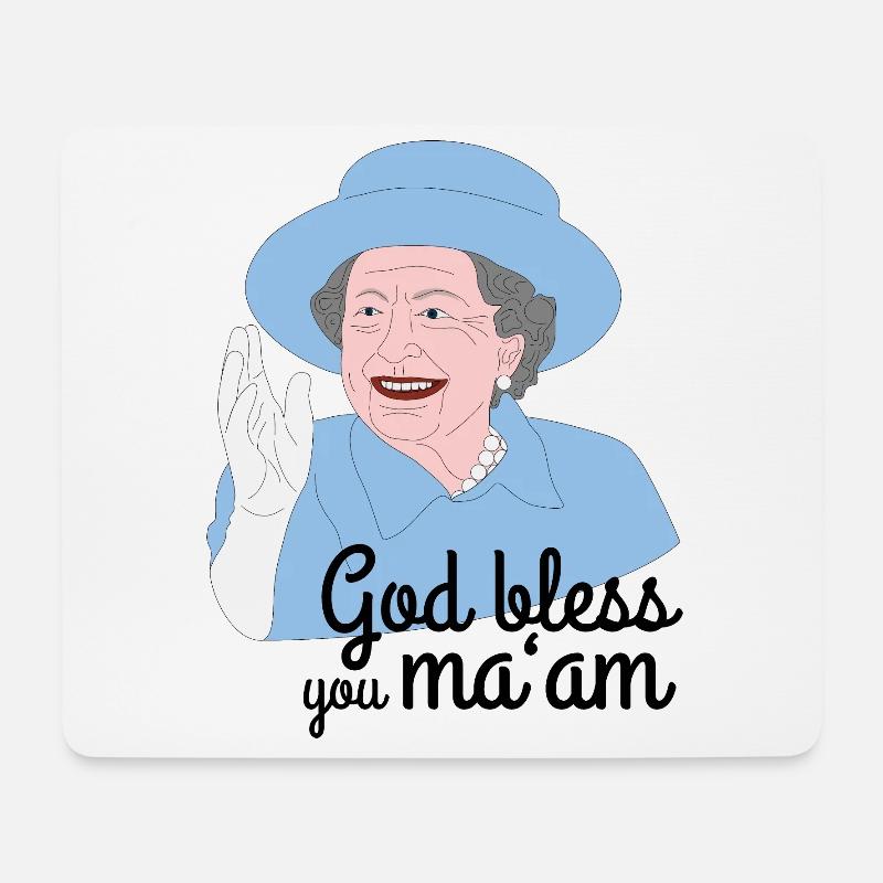 Andenken zum Tod der Königin Elisabeth II - Mousepad (Querformat) - Weiß
