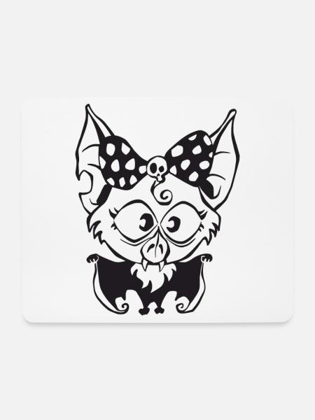 Babyfledermaus - Mousepad (Querformat) - Weiß