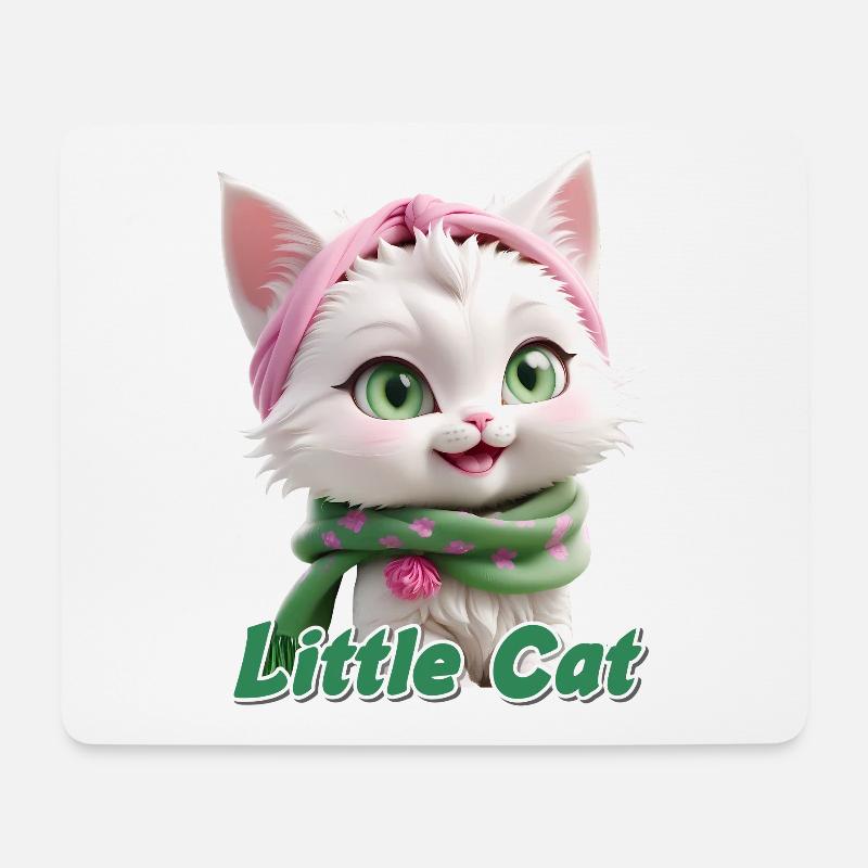 Kitten - Mouse Pad (horizontal) - white