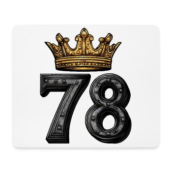 78 Number Krone - Mouse Pad (horizontal) - white - Front