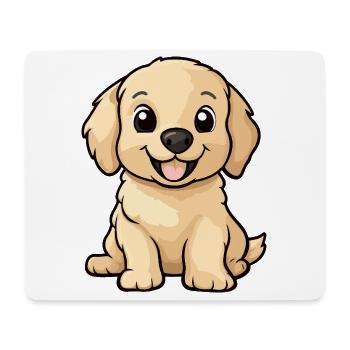 Golden Retriever Hund Niedlich - Mousepad (Querformat) - Weiß - Vorne