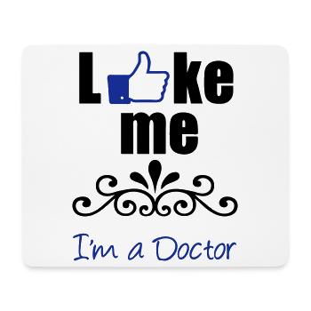 Like the Doctor - Mouse Pad (horizontal) - white - Front