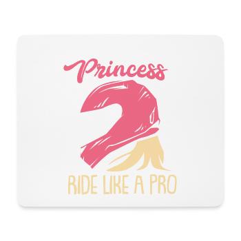 Cadeau de moto femme - Tapis de souris (format paysage) - blanc - Devant