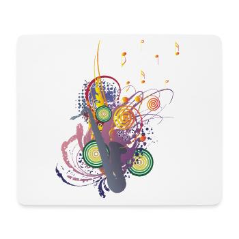 Colours of Music - Mousepad (Querformat) - Weiß - Vorne