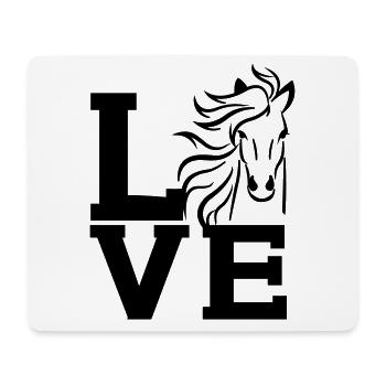 Pferd Reiten Reiter Spruch LUSTIG Pferde Pony - Mousepad (Querformat) - Weiß - Vorne