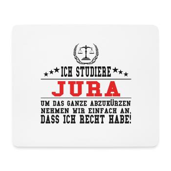 Jura Student Jurist Rechtsanwalt Richter Geschenk - Mousepad (Querformat) - Weiß - Vorne