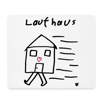 Laufhaus - Mousepad (Querformat) - Weiß - Vorne