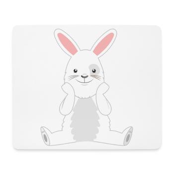 Rabbit Rabbit - Mouse Pad (horizontal) - white - Front