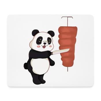 Döner Panda Kebab - Mousepad (Querformat) - Weiß - Vorne