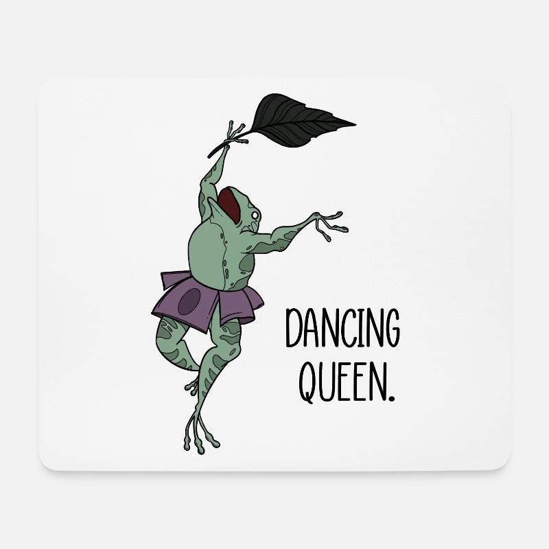 Dancing Queen Frog Dance Ballet - Mouse Pad (horizontal) - white