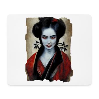 Geisha Vampire - Mouse Pad (horizontal) - white - Front