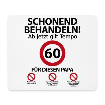 60 Geburtstag Papa Vater Geburtstagsgeschenk - Mousepad (Querformat) - Weiß - Vorne